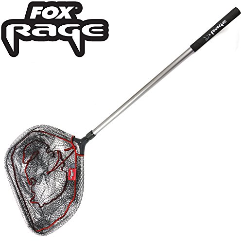 Fox Rage Speedflow II Compact Net 59x59cm - Kescher zum Spinnfischen, Unterfangkescher, Fischkescher zum Angeln, Landehilfe von Fox Rage