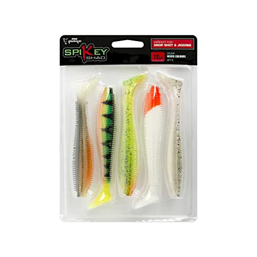 Fox Rage Spikey 12cm Mixed Colours - 5 Stück, Gummifische für Hecht, Zander, Barsch und Forellen, Hechtköder, Forellenköder, Zanderköder, Kunstköder zum Jiggen Fox Rage Spikey 12cm Mixed Colours - 5 Stück, Gummifische für Hecht, Zander, Barsch und Forellen, Hechtköder, Forellenköder, Zanderköder, Kunstköder zum Jiggen von Fox Rage