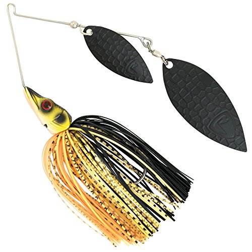 Fox Rage Spinnerbait - Spinnköder zum Spinnangeln auf Hechte & Barsche, Hechtköder zum Spinnfischen, Spinner zum Hechtangeln, Gewicht:14g, Farbe:Black & Gold von Fox Rage