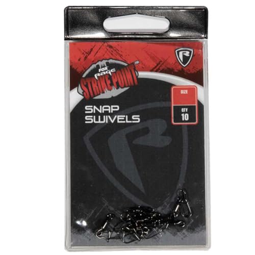 Fox Rage Strike Point Snap Swivel - 10 Wirbel, Größe:2 Fox Rage Strike Point Snap Swivel - 10 Wirbel, Größe:2 von Fox Rage