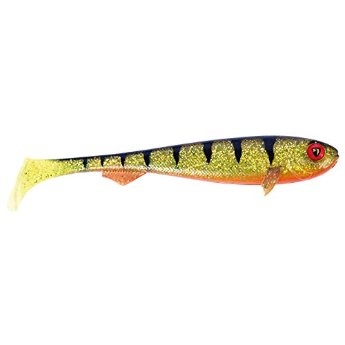 Fox Rage Super Slick Shad UV - 2 Gummifische, Farbe:UV Perch, Länge:18cm von Fox Rage