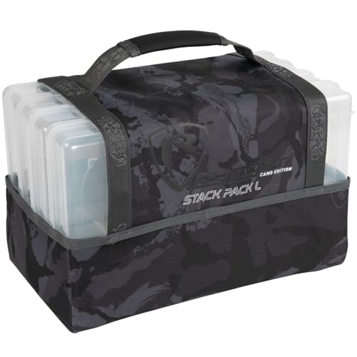 Fox Rage Tasche für Angler, Kunstködertasche Voyager Camo Stack Pack Large 36x23x20cm von Fox Rage