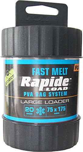 Fox Edges Rapide System Fast melt - Befüller + PVA Beutel zum Karpfenangeln, Wasserlösliche Taschen zum Anfüttern von Karpfen, Größe/Packungsinhalt:75x175mm - 20 Stück Fox Edges Rapide System Fast melt - Befüller + PVA Beutel zum Karpfenangeln, Wasserlösliche Taschen zum Anfüttern von Karpfen, Größe/Packungsinhalt:75x175mm - 20 Stück von Fox