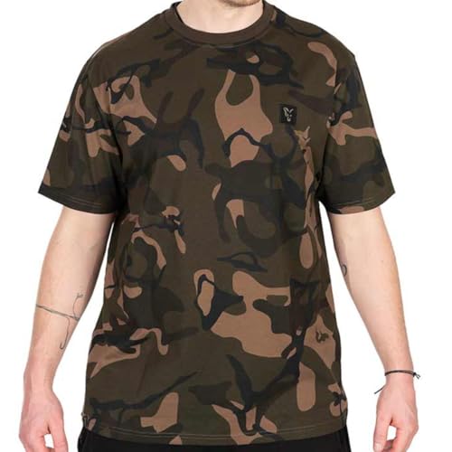 Fox Camo T-Shirt - Angelshirt, Größe:XL von Fox