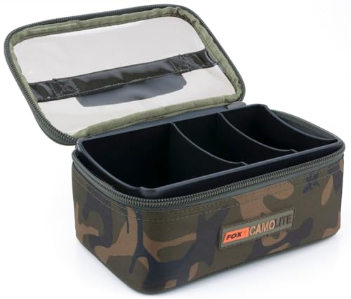 Fox Camolite Rigid Lead and Bits bag 23x15x10cm - Tackletasche zum Karpfenangeln, Angeltasche für Vorfachschnur & Karpfenbleie Fox Camolite Rigid Lead and Bits bag 23x15x10cm - Tackletasche zum Karpfenangeln, Angeltasche für Vorfachschnur & Karpfenbleie von Fox