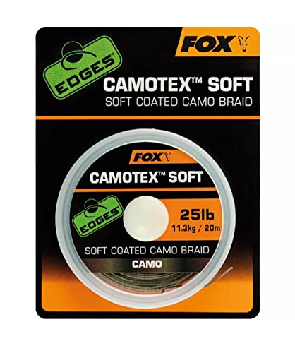 Fox Camotex Soft Coated Camo Braid 20m - Vorfachschnur, Tragkraft:35lbs/15.9kg von Fox