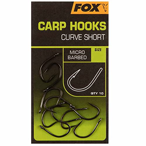 Fox Carp Hooks Curve Shank Short Size 4 von Fox