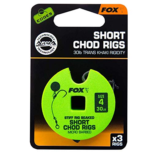 FOX Edge Armapoint Stiff Rig beaked Chod rigs x 3 30lb sz4 Short FOX Edge Armapoint Stiff Rig beaked Chod rigs x 3 30lb sz4 Short von Fox