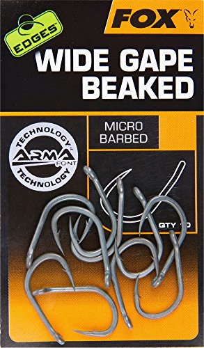 Fox Edges Armapoint Wide Gape Beaked Hooks - 10 Karpfenhaken, Angelhaken zum Karpfenangeln, Haken für Karpfen, Boiliehaken, Größe:8 Fox Edges Armapoint Wide Gape Beaked Hooks - 10 Karpfenhaken, Angelhaken zum Karpfenangeln, Haken für Karpfen, Boiliehaken, Größe:8 von Fox