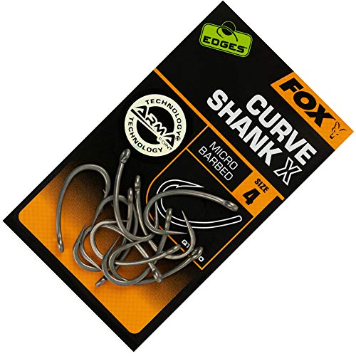 Fox Edges Curve Shank X - 10 Karpfenhaken, Größe:4 Fox Edges Curve Shank X - 10 Karpfenhaken, Größe:4 von Fox