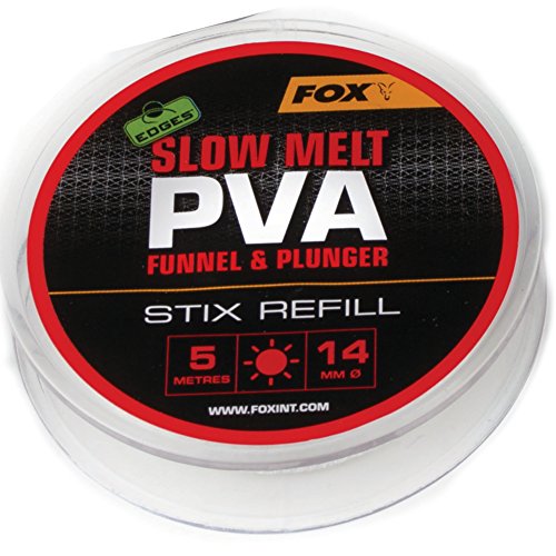 Fox Edges PVA Mesh Refill Slow Melt 5m - PVA-Schlauch für Fox Mesh System, wasserlösliches Netz zum Karpfenangeln, Futternetz, Größe:14mm Stix Fox Edges PVA Mesh Refill Slow Melt 5m - PVA-Schlauch für Fox Mesh System, wasserlösliches Netz zum Karpfenangeln, Futternetz, Größe:14mm Stix von Fox