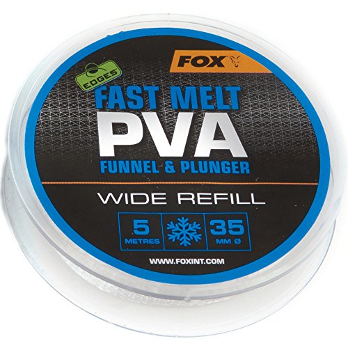 Fox Edges PVA Mesh Refill Fast Melt 5m - PVA-Schlauch Mesh System, wasserlösliches Netz zum Karpfenangeln, Futternetz, Größe:35mm Wide Fox Edges PVA Mesh Refill Fast Melt 5m - PVA-Schlauch Mesh System, wasserlösliches Netz zum Karpfenangeln, Futternetz, Größe:35mm Wide von Fox