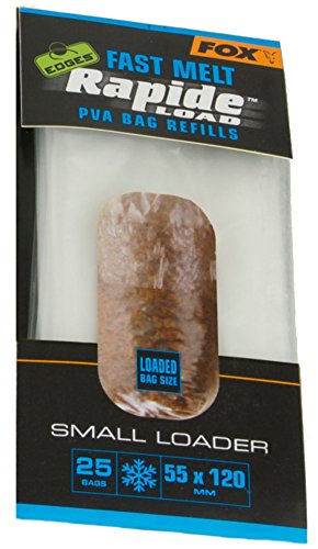 Fox Edges Rapide Refills Fast Melt - PVA Beutel zum Anfüttern von Karpfen & Friedfischen, wasserlösliche Taschen für Grundfutter, Größe/Packungsinhalt:55x120mm - 25 Stück Fox Edges Rapide Refills Fast Melt - PVA Beutel zum Anfüttern von Karpfen & Friedfischen, wasserlösliche Taschen für Grundfutter, Größe/Packungsinhalt:55x120mm - 25 Stück von Fox