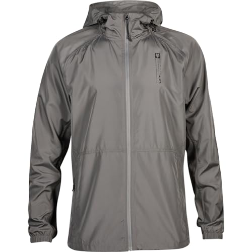 Fox Herren Base Over Windbreaker Jacke, pewter, XL Fox Herren Base Over Windbreaker Jacke, pewter, XL von Fox