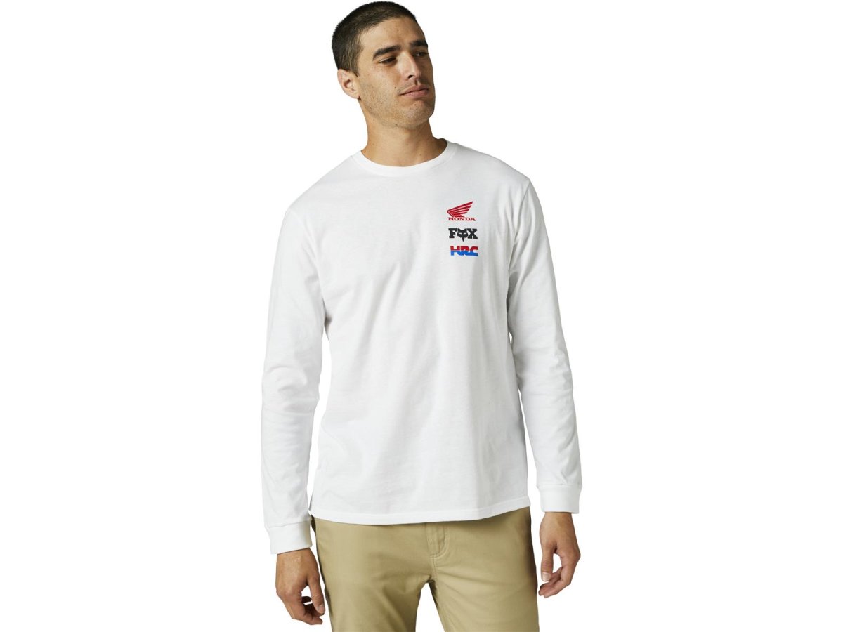 Fox Honda Wing Ls Premium T-Shirt [Opt Wht] von Fox