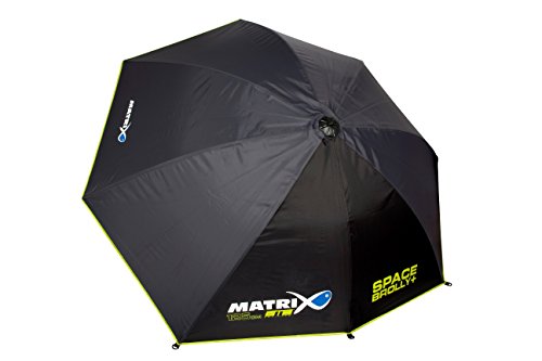 Fox Matrix Space Brolley 125cm - Angelschirm zum Ansitzangeln, Schirm zum Stippangeln & Feedern, Sonnenschirm für Angler von Matrix