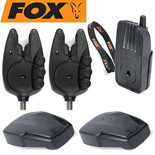 Fox Micron RX+ 2 Rod Set - 2 Bissanzeiger + 1 Receiver zum Karpfenangeln, Karpfenbissanzeiger für Karpfen, Funkbissanzeiger Fox Micron RX+ 2 Rod Set - 2 Bissanzeiger + 1 Receiver zum Karpfenangeln, Karpfenbissanzeiger für Karpfen, Funkbissanzeiger von Fox