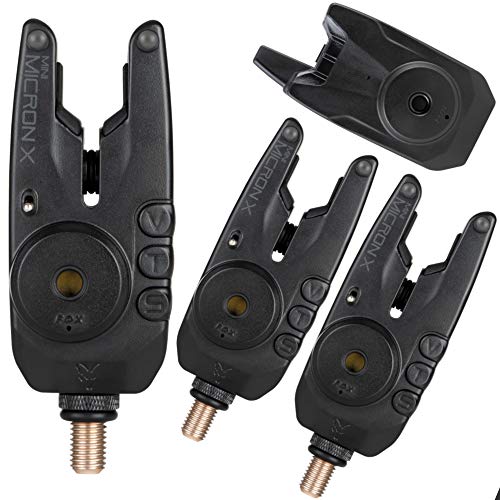 Fox Mini Micron X + Hardcases 3+1 - Bissanzeiger Set zum Karpfenfischen, Funkbissanzeiger, Bissmelder für Karpfen Fox Mini Micron X + Hardcases 3+1 - Bissanzeiger Set zum Karpfenfischen, Funkbissanzeiger, Bissmelder für Karpfen von Fox
