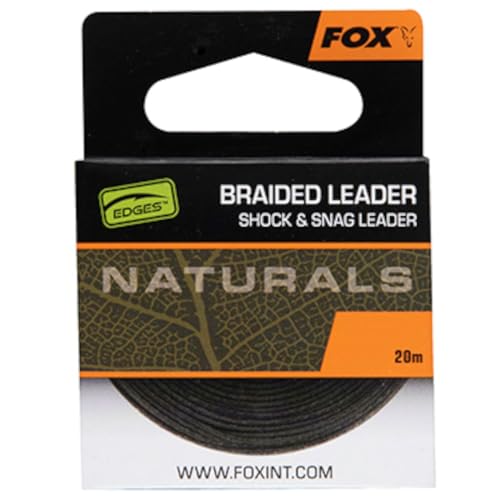 Fox Naturals Braided Leader - 20m Vorfachschnur, Tragkraft:50lb / 22.7kg Fox Naturals Braided Leader - 20m Vorfachschnur, Tragkraft:50lb / 22.7kg von Fox