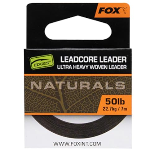 Fox Naturals Leadcore 50lb 22.7kg - 7m Vorfachschnur, Vorfachmaterial zum Karpfenangeln Fox Naturals Leadcore 50lb 22.7kg - 7m Vorfachschnur, Vorfachmaterial zum Karpfenangeln von Fox