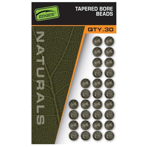 Fox Naturals Tapered Bore Beads - 30 Gummiperlen, Durchmesser:6mm Fox Naturals Tapered Bore Beads - 30 Gummiperlen, Durchmesser:6mm von Fox