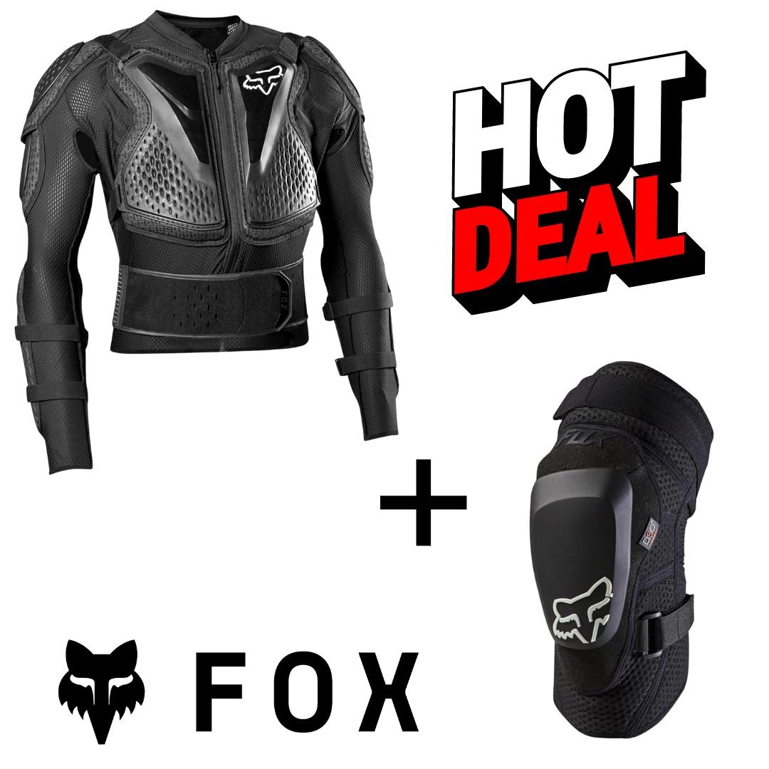 Fox Protektorenjacke Titan Sport + Fox D3O Knieschützer paar S S von Fox