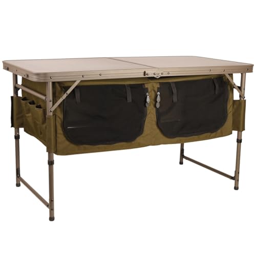 Fox Session Table with Storage 120x60x68cm - Tisch Campingtisch, Angeltisch fürs Kochen und Zubereiten von Mahlzeiten mit Stauraum Fox Session Table with Storage 120x60x68cm - Tisch Campingtisch, Angeltisch fürs Kochen und Zubereiten von Mahlzeiten mit Stauraum von Fox