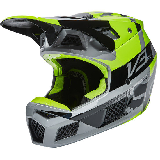 Fox V3 Rs Efekt Helm Ece Fluorescent gelb von Fox