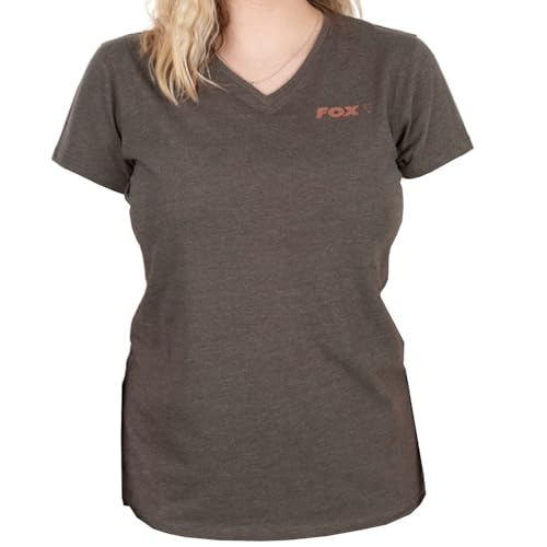 Fox WC V Neck T-Shirt - Angelshirt, Größe:S von Fox