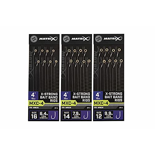Fox Matrix Barbless Vorfach MXC-4 X-Strong Bait Band 10cm x8 Schwarz Monofilament FISHING_LINE Angelrute Fischerei-Artikel Fox Matrix Barbless Vorfach MXC-4 X-Strong Bait Band 10cm x8 Schwarz Monofilament FISHING_LINE Angelrute Fischerei-Artikel von Fox