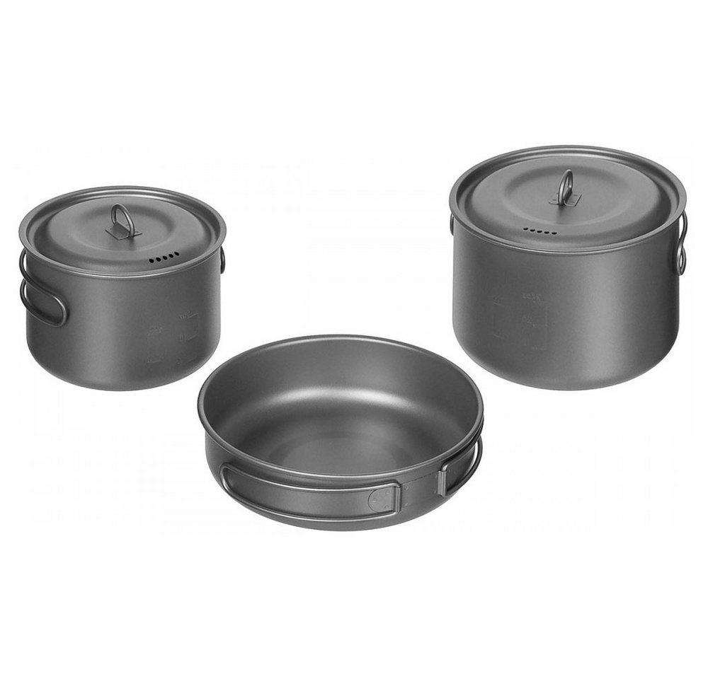 FoxOutdoor Topf-Set Kochset, Titan, 5-teilig, (Set) von FoxOutdoor