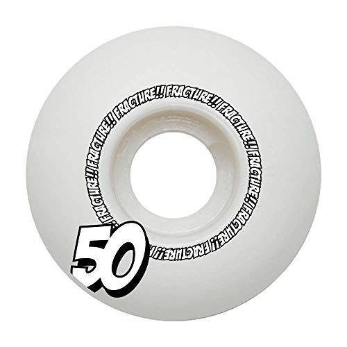 Fracture Skateboards Comic Classic Skateboard-Rollen, 50 mm, Weiß Fracture Skateboards Comic Classic Skateboard-Rollen, 50 mm, Weiß von Fracture