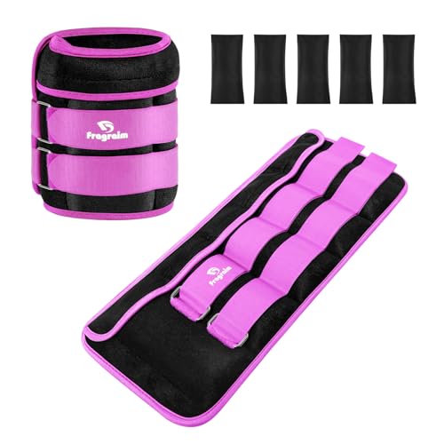 Fragraim Gewichtsmanschetten, Verstellbares Gewichte für Beine und Arme, 0,8 kg-4 kg (pro Knöchel)/1,6 kg-8 kg (pro Paar), (2er Packungen), Handgelenk Gewichte, Knöchelgewicht - Violett Fragraim Gewichtsmanschetten, Verstellbares Gewichte für Beine und Arme, 0,8 kg-4 kg (pro Knöchel)/1,6 kg-8 kg (pro Paar), (2er Packungen), Handgelenk Gewichte, Knöchelgewicht - Violett von Fragraim