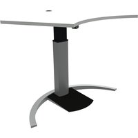 FramePower Tischgestell Inno-Mono (Sonderfunktion: Akku|Tischplatte: 138x92 cm Weiß (Geschwungen)) von Framepower by Ergobasis