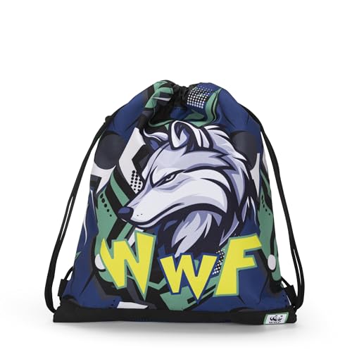 Franco Cosimo Panini WWF Offizieller WWF Kordelzugbeutel, kompakt und vielseitig, ideal für Fitnessstudio, Schule, Reisen, Brotdose, Geschenkidee für Kinder und Jugendliche, 35 x 42 x 2 cm, Blau, Franco Cosimo Panini WWF Offizieller WWF Kordelzugbeutel, kompakt und vielseitig, ideal für Fitnessstudio, Schule, Reisen, Brotdose, Geschenkidee für Kinder und Jugendliche, 35 x 42 x 2 cm, Blau, von Franco Cosimo Panini