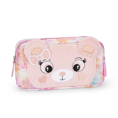 Mofu Mofu Offizielle Mofu Mofu-Aufbewahrungstasche für Taschen und Rucksäcke, mit praktischem Reißverschluss und flauschigen Details, Geschenkidee für Mädchen und Kinder, 22 x 12 x 7 cm, Bär, Rosa,, Mofu Mofu Offizielle Mofu Mofu-Aufbewahrungstasche für Taschen und Rucksäcke, mit praktischem Reißverschluss und flauschigen Details, Geschenkidee für Mädchen und Kinder, 22 x 12 x 7 cm, Bär, Rosa,, von Franco Cosimo Panini