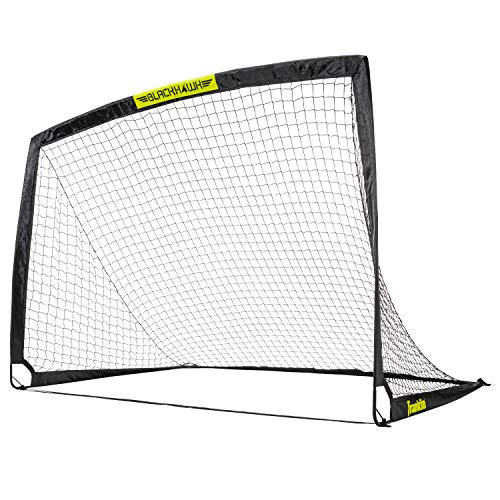 Franklin Sports Blackhawk tragbares Fußballtor, zusammenklappbar, für drinnen und draußen, einfache Aufbewahrung, 1,8 x 1,2 m von Franklin Sports