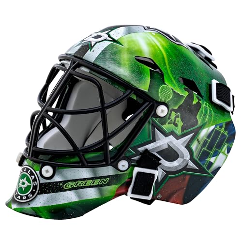 Franklin Sports Eishockey-Sammelartikel Torwart-Helm Mini, Design: Logo Einer NHL-Mannschaft, Unisex, 7784F25, Dollos Stars, Einheitsgröße Franklin Sports Eishockey-Sammelartikel Torwart-Helm Mini, Design: Logo Einer NHL-Mannschaft, Unisex, 7784F25, Dollos Stars, Einheitsgröße von Franklin Sports