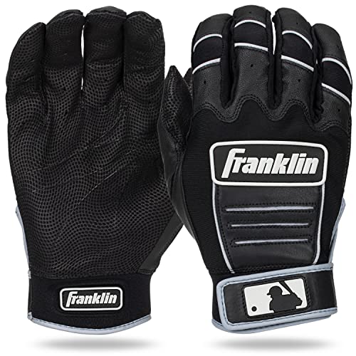 Franklin Sports MLB CFX PRO Batting Handschuhe, Unisex, schwarz/schwarz Franklin Sports MLB CFX PRO Batting Handschuhe, Unisex, schwarz/schwarz von Franklin Sports