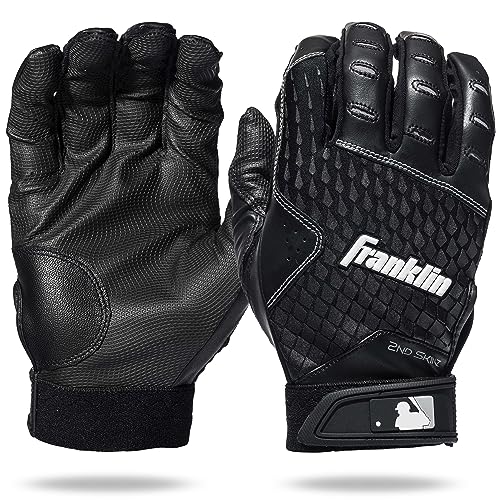Franklin Sports MLB Schlaghandschuhe – 2nd Skinz Jugend Schlaghandschuhe – Baseball + Softball Ausrüstung – Kinder Schwarz Paar – Jugend Medium Franklin Sports MLB Schlaghandschuhe – 2nd Skinz Jugend Schlaghandschuhe – Baseball + Softball Ausrüstung – Kinder Schwarz Paar – Jugend Medium von Franklin Sports