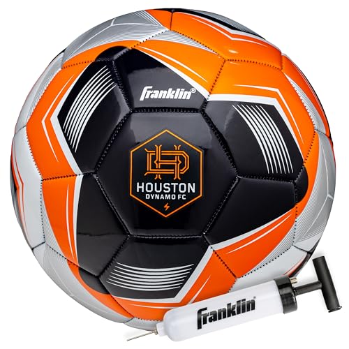 Franklin Sports MLS Houston Dynamo Fußball, offizielle Größe 5, weiche, Abriebfeste Abdeckung, offizielle Größe und Gewicht, inklusive Luftpumpe Franklin Sports MLS Houston Dynamo Fußball, offizielle Größe 5, weiche, Abriebfeste Abdeckung, offizielle Größe und Gewicht, inklusive Luftpumpe von Franklin Sports