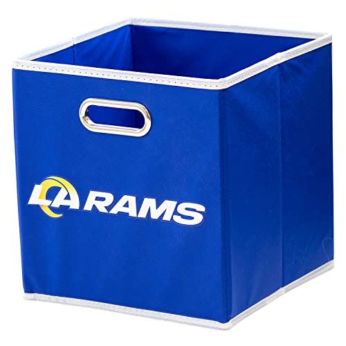 Franklin Sports NFL Los Angeles Rams Faltbarer Aufbewahrungsbehälter, NFL Faltwürfel, Aufbewahrungsbehälter, passend für Mülleimer, Stoff, NFL-Team, Aufbewahrungswürfel, Einheitsgröße Franklin Sports NFL Los Angeles Rams Faltbarer Aufbewahrungsbehälter, NFL Faltwürfel, Aufbewahrungsbehälter, passend für Mülleimer, Stoff, NFL-Team, Aufbewahrungswürfel, Einheitsgröße von Franklin Sports