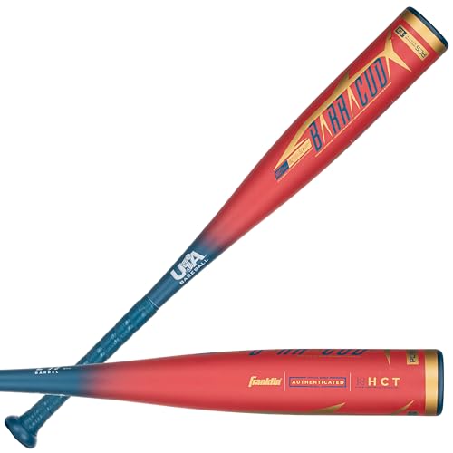 Franklin Sports Unisex, Teenager Barracuda Big Barrel Youth Tballschläger, rot, 26"/13 oz von Franklin Sports