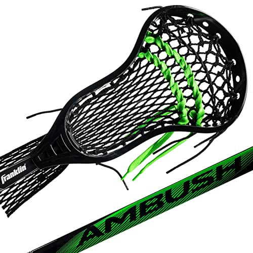 Franklin Sports Unisex-Erwachsene Herren-Lacrosse-Stock, schwarz/grün, 30" Franklin Sports Unisex-Erwachsene Herren-Lacrosse-Stock, schwarz/grün, 30" von Franklin Sports