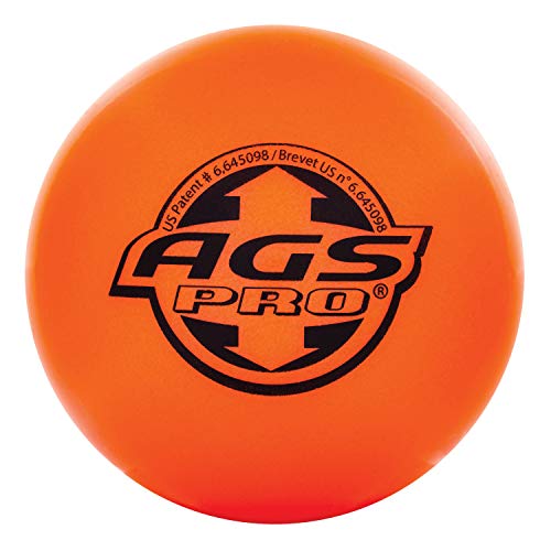 FRANKLIN - AGS Streethockey Ball NHL I Ball für Roller- und Inlinehockey I Outdoor Ball mit Active-Gravity-System I speziell gedämpfte Flüssigkeit im Ballinneren I mittelhart I hitzetauglich - Orange von Franklin Sports