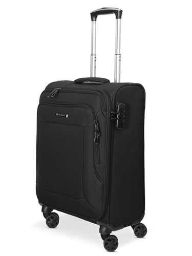 Franky Melbourne 3.0 Handgepäck Koffer | Weichgepäck Trolley mit 4 Rollen, arretierbarer Griff, Hemdenfach, Adressschild, Packriemen und Zahlenschloss | 40 cm x 20 cm x 55 cm von Franky