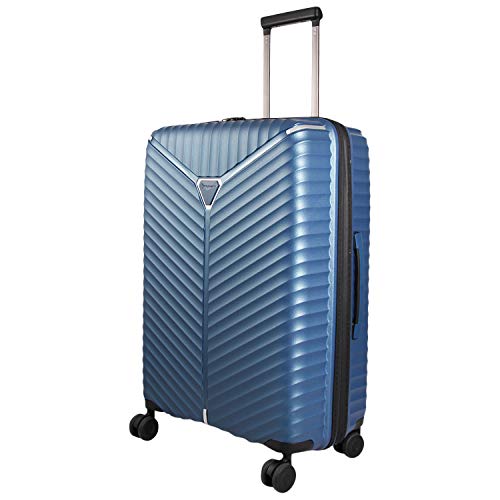 Franky Koffer PP13 | Robuster Reisekoffer mit TSA Schloss, Trolley mit Reißverschluss, Hartschalen Koffer, Reisegepäck für Urlaub und Ferien (Blue metallic, L-großer Koffer) Franky Koffer PP13 | Robuster Reisekoffer mit TSA Schloss, Trolley mit Reißverschluss, Hartschalen Koffer, Reisegepäck für Urlaub und Ferien (Blue metallic, L-großer Koffer) von Franky