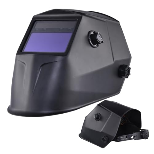 Auto Darkening Welding Hood, Welding Face Shield, Large Viewing Welding Hood, Automatic Welding Helmet, Versatile Automatic Welding Helmet for Professionals with Wide Shade Settings von Fravsiu