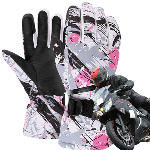 Fravsiu Cold Weather Gloves, Snowboarding Gloves, Skiing Gloves for Adults, Climbing Gloves, Warm Winter Gloves, Ski Gloves with Grip, Snow Sports Gloves von Fravsiu