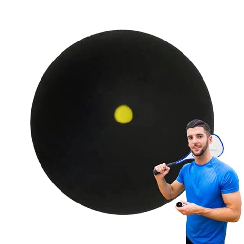 Fravsiu Squashball,Squashbälle | Professionelle Racquetballbälle aus Gummi, einzelner gelber Punkt | Tragbare Squash-Ausrüstung, Schlägerbälle für einfache Kontrolle, Stabiler Sprung für alle von Fravsiu